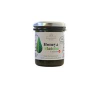 Alabasinis Greek Honey with Japanese Matcha 250g - 100% Natural Raw Honey Infused with Premium Matcha - Artisan Greek Product - No Added Sugar, Antioxidant Rich