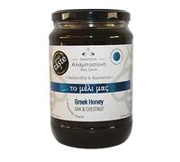 Alabasinis Raw Greek Oak & Chestnut Honey 950g - Dark Forest Honey, Unfiltered, Unpasteurized, 100% Natural