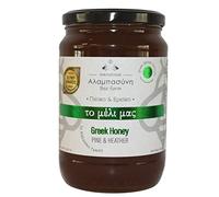 Alabasinis Raw Greek Pine & Heather Honey 950g - Premium Forest Honey, Unfiltered, Unpasteurized, 100% Natural