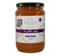 Alabasinis Raw Greek Thyme Honey 950g - Premium Mediterranean Honey, Unfiltered, Unpasteurized, 100% Natural