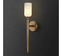Alabaster Wall Sconce 22in Antique Brass Sconces Wall Lighting, Imported in Spain Natural Alabaster, Bathroom Sconce Gold Sconces Wall Decor, For Living Room dining room Hallway Bedside Staircase