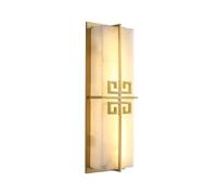 Alabaster Wall Sconce-Rectangle Spanish Natural Marble Wall Lights 3000K Indoor Modern Bathroom Alabaster Wall Lamp Hardwired LED Vanity Lights White Marble Stone Wall Mount Lighting For Foyer Hallway