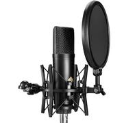 ALABS AC88 XLR Podcast Microphone - Professional Condenser Studio Mic with 25mm Large Diaphragm, Shock Mount, Pop Filter for Streaming, Podcasting, Vocals, and Recording.