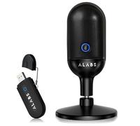 ALABS USB Condenser Microphone (Wireless), Desktop PC Microphone, LED Touch Mute, Noise Reduction, Recording, Gaming, Streaming, Discord, YouTube, LINE Live Broadcasting