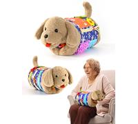 ALACCOM Fidget Blanket and Muff Dog for Adults with Dementia,Alzheimers Dementia Activities Products for Seniors and Elderly ,Gift Game and Sensory Fidget Blanket for Alzheimer’s or Dementia