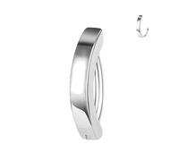 ALACLO 16G Labret Stud, G23 Titanium Vertical Labret Lip Piercing Jewelry, Gold Eyebrow Ring Clicker Belly Button Ring Hoop For Women Men, Titanium, no gemstone