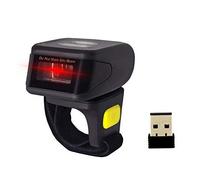 Alacrity Portable 1D Barcode Scanner,Wearable Ring Wireless Finger Mini Bar Code Reader Compatible for Windows, Mac OS, Android 4.0+, iOS 380mA Battery