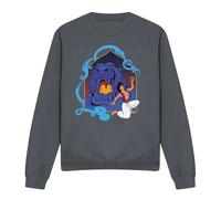 Aladdin And The Magic Lamp At The Cave Of Wonders Sweatshirt Charcoal Aladdin Charcoal M