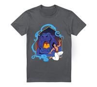 Aladdin And The Magic Lamp At The Cave Of Wonders T-Shirt Charcoal Aladdin Charcoal S