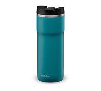 Aladdin Barista Java Thermavac Leak-Lock Stainless Steel Thermos Travel Mug for Hot Drinks 0.47L Aqua Blue - Keeps Hot for 4 Hours - BPA-Free Reusable Coffee Cups - Leakproof - Dishwasher Safe