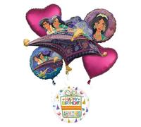 Aladdin Birthday Party Supplies Princess Jasmine Magic Flying Carpet Balloon Bouquet Decorations
