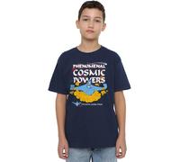 Aladdin Boy's Genie Has Phenomenal Cosmic Powers Unisex Kids T Shirt, Navy, 12-13 Years