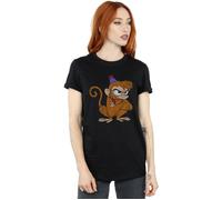 Aladdin Classic Angry Abu Cotton Boyfriend T-Shirt Disney Black XL