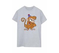 Aladdin Classic Angry Abu Cotton Boyfriend T-Shirt Disney Grey XXXL