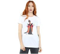 Aladdin Classic Jafar Cotton Boyfriend T-Shirt Disney White M