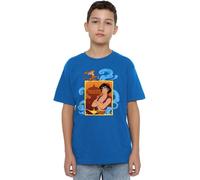 Aladdin Disney Boys Diamond in The Rough, with Abu and Magic Lamp Unisex Kids T-Shirt, Royal, 5-6 Years UK