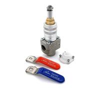 Aladdin EasyFit Isolator PRO, 15.5mm Self-Cutting Isolation Valve, Live Pressurised Pipe Installation, Emergency Stop Tap