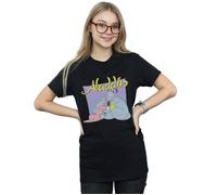 Aladdin Genie Wishing Dude Cotton Boyfriend T-Shirt Disney Black 4XL