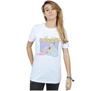 Aladdin Genie Wishing Dude Cotton Boyfriend T-Shirt Disney White 4XL