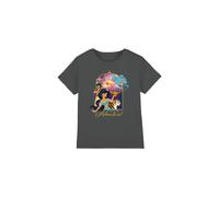 Aladdin Jasmine, Abu, Rajah, Genie Are Ready For Adventure Kids T-Shirt Charcoal | Size: 3-4 Years Aladdin Charcoal 3-4 Years