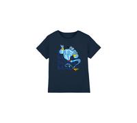 Aladdin Let'S Make Some Magic With The Genie Kids T-Shirt Navy | Size: 3-4 Years Aladdin Navy 3-4 Years