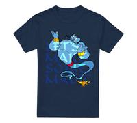 Aladdin Let'S Make Some Magic With The Genie T-Shirt Navy Aladdin Navy L