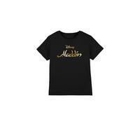 Aladdin Logo Kids T-Shirt Black | Size: 12-13 Years Aladdin Black 12-13 Years