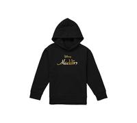 Aladdin Logo Youth Kids Pull-Over Hoodie, Black Disney Black 12-13 Years