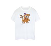 Aladdin Men's Abu Angry Cotton T-Shirt in White | Size: Medium Aladdin White M