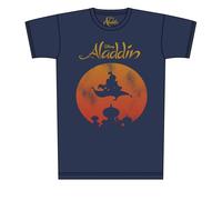 Aladdin Mens Magic Carpet Distressed Print T-Shirt NS5223
