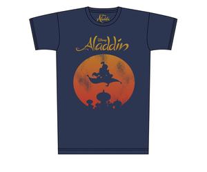 Aladdin Mens Magic Carpet Distressed Print T-Shirt NS5223