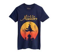 Aladdin Mens Magic Carpet Short-Sleeved T-ShirtL Blue NS7452