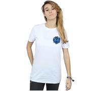 Aladdin Movie Genie Breast Print Cotton Boyfriend T-Shirt Disney White XXL