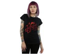 Aladdin Movie Jafar Flames Logo Cotton T-Shirt Disney Black XXL