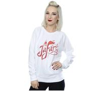 Aladdin Movie Jafar Flames Logo Sweatshirt Disney White XXL