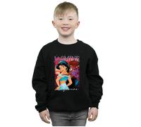 Aladdin Princess Jasmine Montage Sweatshirt Disney Black 9 Years