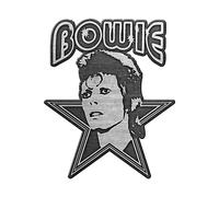 Aladdin Sane Badge David Bowie Black One Size