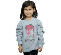 Aladdin Sane Distressed Sweatshirt David Bowie Grey 9 Years