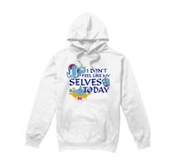 Aladdin The Genie I Don't Feel Like My Selves Today Hoodie White | Size: Medium Aladdin White M