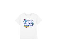 Aladdin The Genie I Don'T Feel Like My Selves Today Kids T-Shirt White | Size: 3-4 Years Aladdin White 3-4 Years