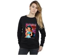 Aladdin Women's Jasmine Montage Sweatshirt in Black | Size: Large Aladdin Black L