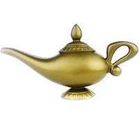 Aladdin's Magic Lamp Prop | 23x13cm Lightweight Plastic Cosplay Accessories for Halloween and Arabian Nights Theme Parties, Home Decor Craft Collection