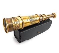 ALADEAN Religious Gifts for Boys - Be Strong & Courageous Quote Engraved 16" Spyglass Telescope Heavenly God Gift for Men Meaningful Catholic Christian Gifts with Holy Cross