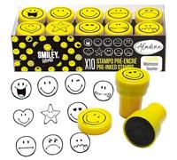 Aladine 3003626 Stampo Easy Smiley Stamp Set Black/Yellow