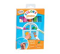 Aladine - Colors Window - Children's markers for drawing on Windows and Mirrors - 100% Erasable - From 3 Years Old