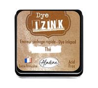 Aladine - Izink Dye Tea Brown Inker - Quick Dry Inker for Pads and Stencils - Scrapbooking and Creative Cartery - French Ink - Size M - 5 x 5 cm - Brown Color