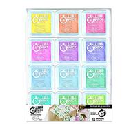 Aladine Quick Dry Pastels Set 12 Inks M, Wood, 1 unité (Lot de 1)