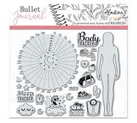 Aladine - Stampo Bullet Clear TRACKERS 2 - Foam Stamp Plate Silicone Imprint - Ideal for Bullet Journal, Scrapbooking, Notebooks - Creative Hobbies DIY