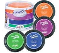 Aladine - Stampo Colors Carnival - Ink Colors XL Size Colour - Washable Ink - Manual Activities and Creative Leisure for Children - Box of 4 Large Format Inks - From 3 years