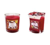 Aladino Medium Candle Jar - Frosted Cherries - Scented Glass Jar Candle - Up To 30 Hours Burn Time - Sweet Fruity Home Fragrance